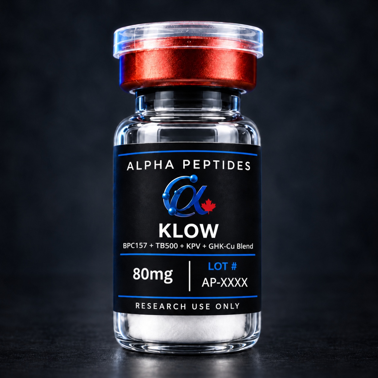 KLOW BPC157 + TB500 + KPV +GHK-Cu Blend